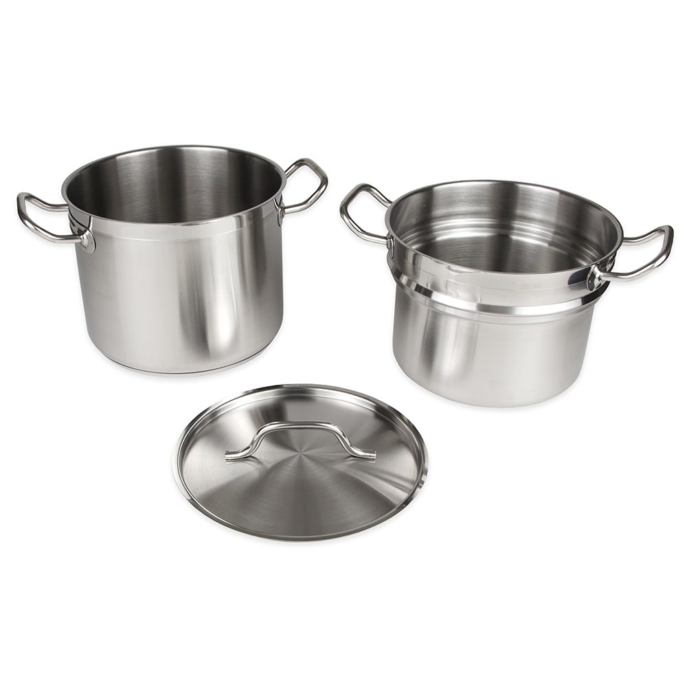 370-SDB08 9 1/2" Stainless Steel Double Boiler w/ 8 qt Capacity