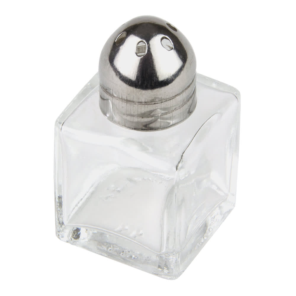 370-SKCUC 1/2 oz Shaker for Salt/Pepper - Metal Lid, Square