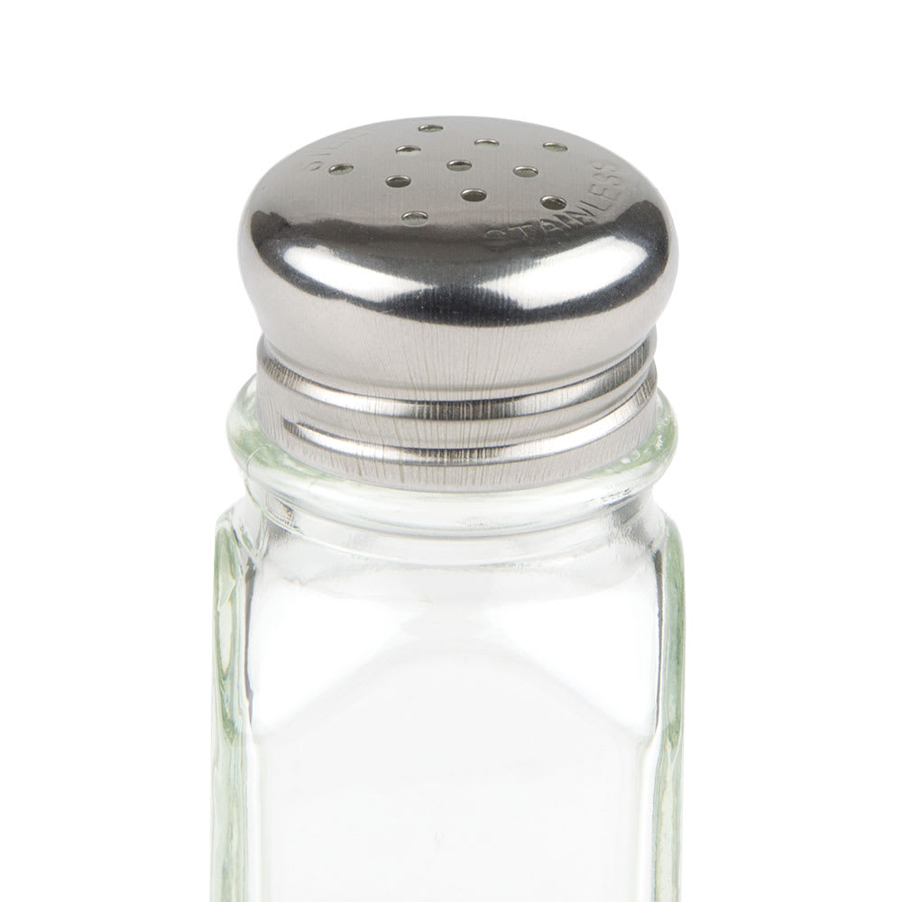 370-SKSM 2 oz Shaker for Salt/Pepper - Metal Lid, Square