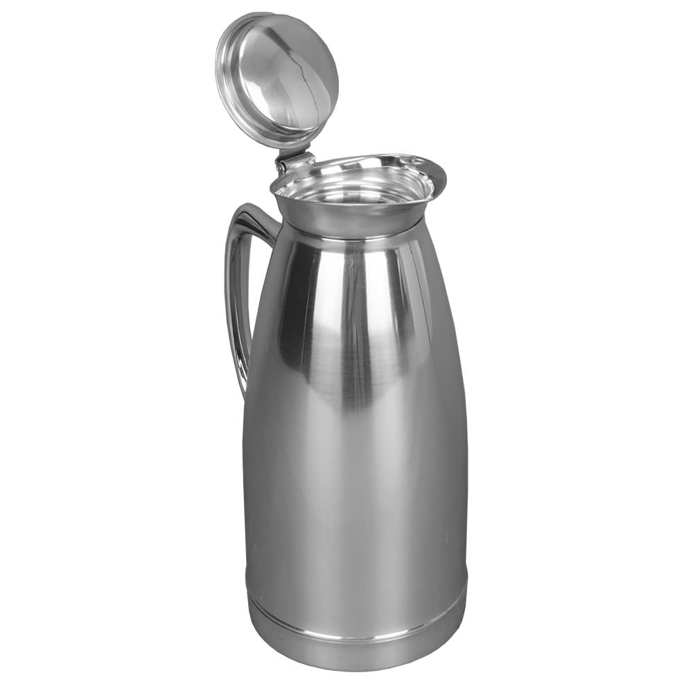 370-SM33V 33 oz Insulated Beverage Server - Flip Lid, Stainless, Mirror-Finish