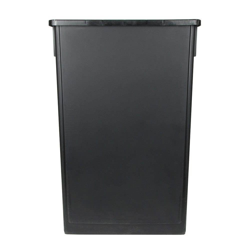 370-SSC23BK 23 gal Rectangle Slim Trash Can, 20 1/8"L x 11 1/8"W x 29 1/2"H, Black