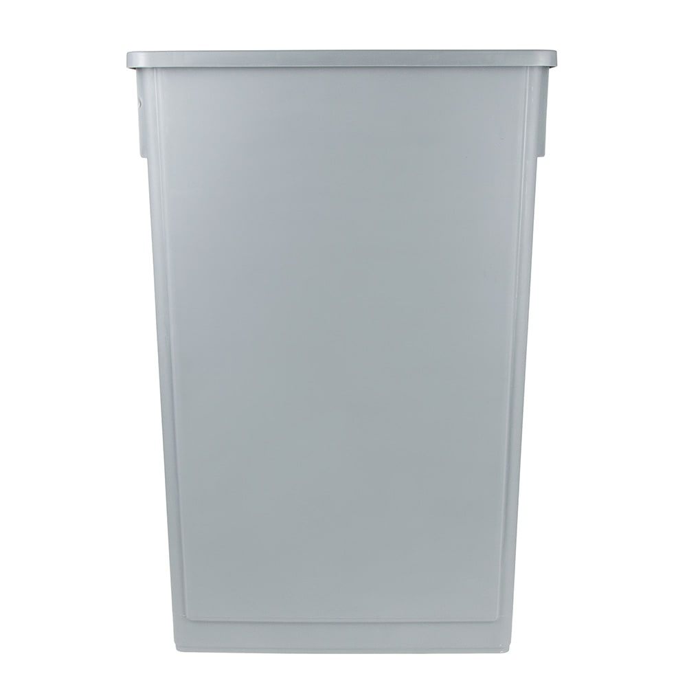370-SSC23G 23 gal Rectangle Slim Trash Can, 20 1/8"L x 11 1/8"W x 29 1/2"H, Gray