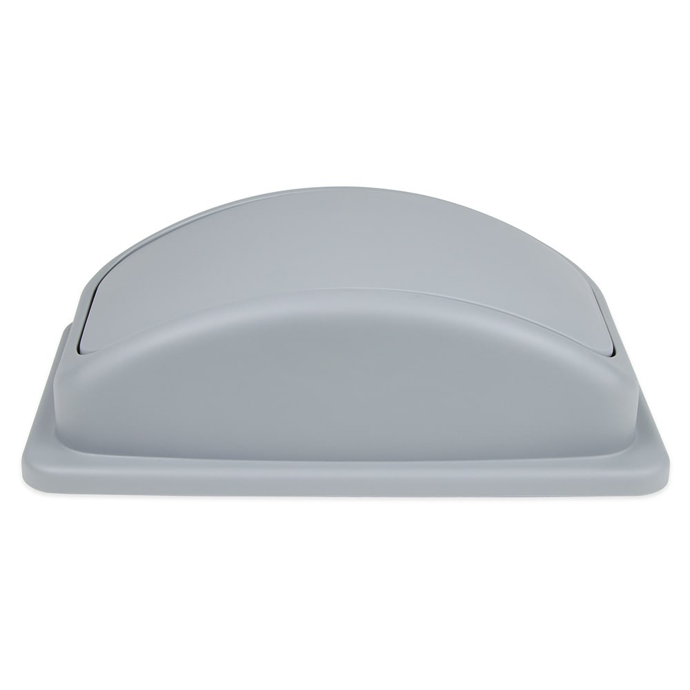 370-SSCL23G Rectangle Dome Trash Can Lid - Plastic, Gray