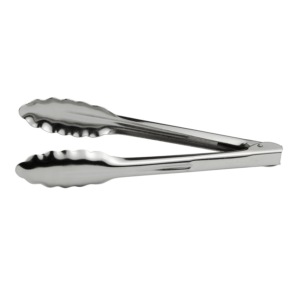 370-ST9XHCS 9"L Stainless Utility Tongs