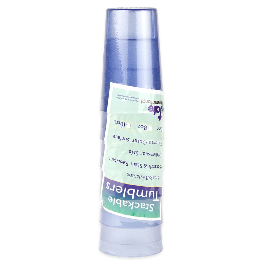 370-TBP10B 10 oz Blue Plastic Tumbler