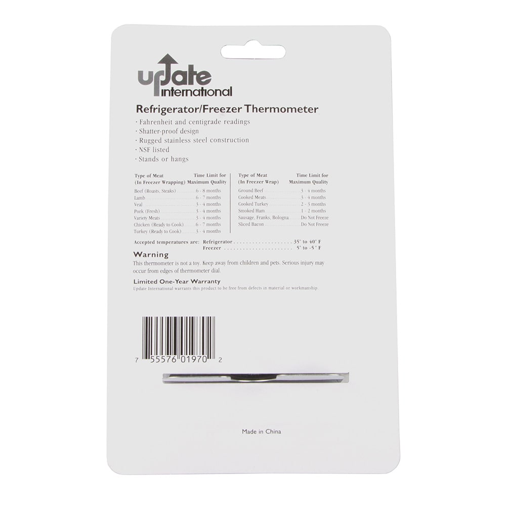 370-THRE30 3" Dial Refrigerator Thermometer, NSF