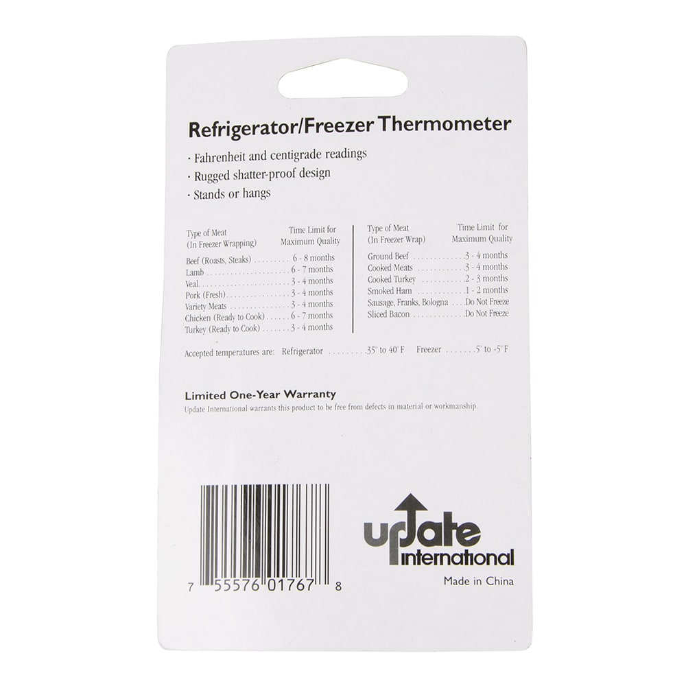 370-THRE45L 3 3/4" Liquid Refrigerator Thermometer