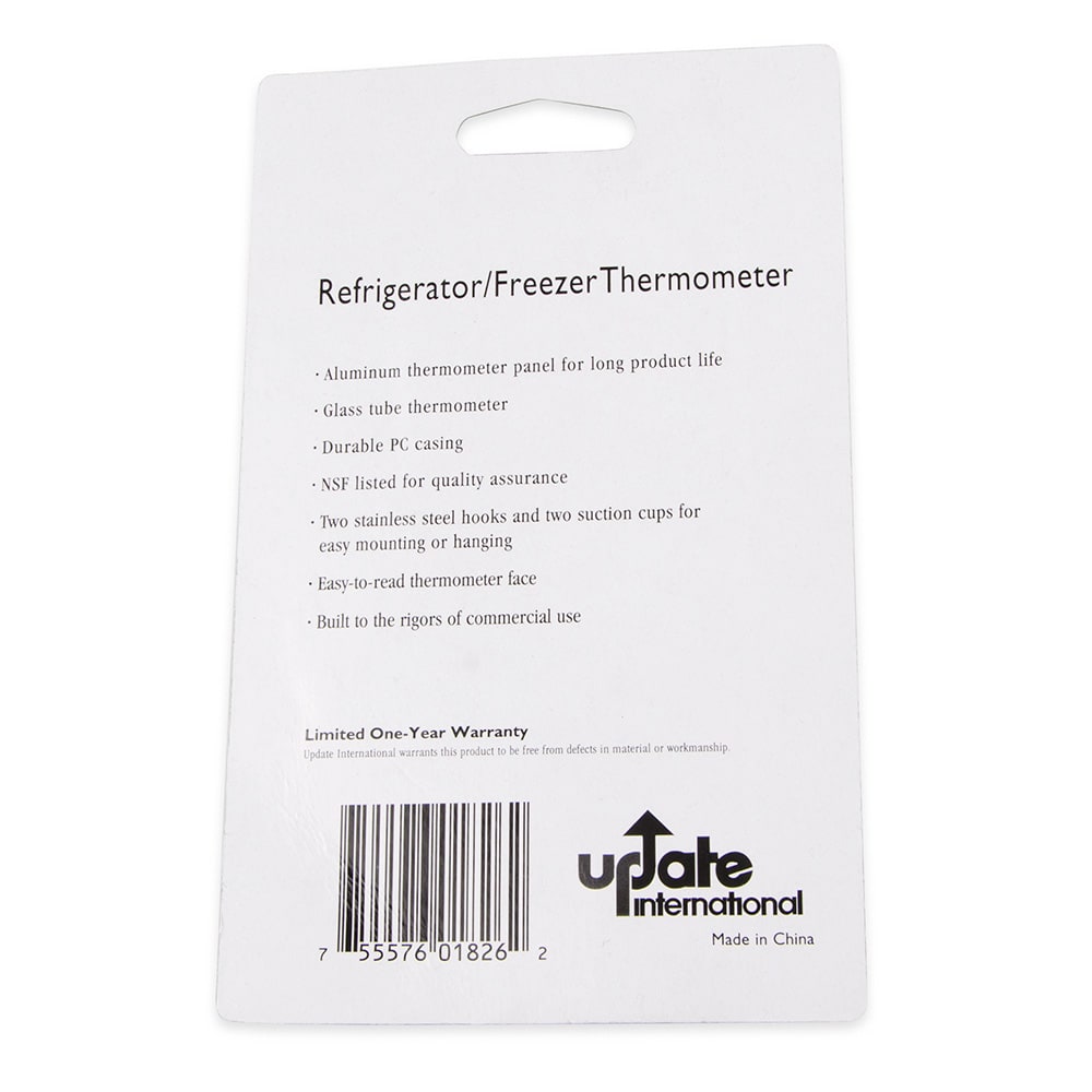 370-THRE50L 4 1/2" Liquid Refrigerator Thermometer