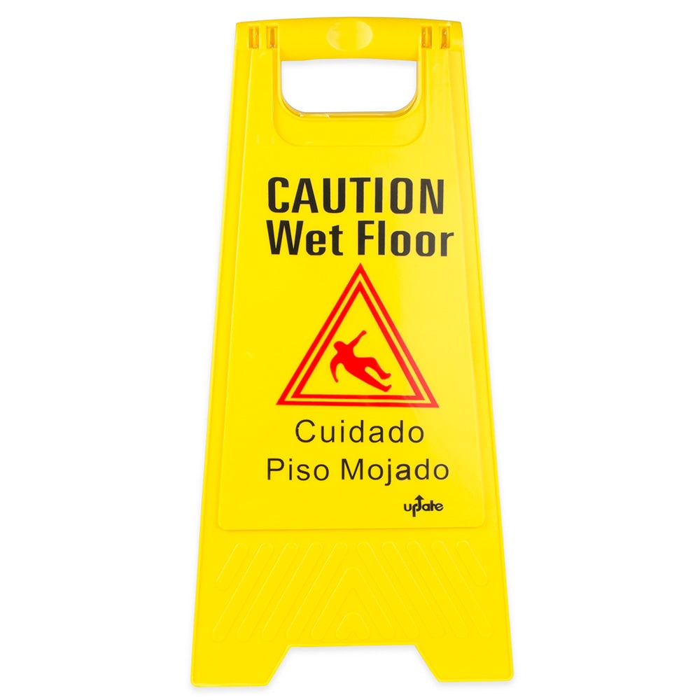 370-WFS25 Wet Floor Sign - 24" x 12", Yellow