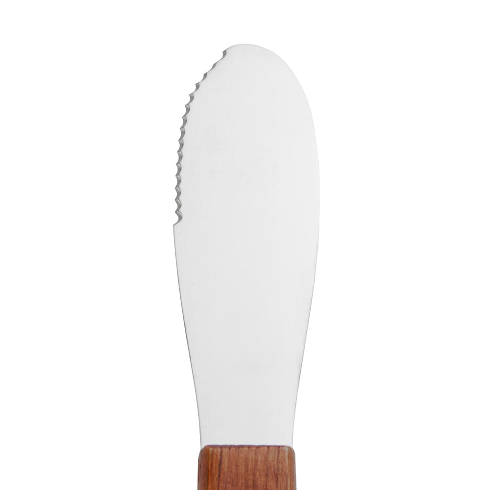 370-WS6 6" Butter Spreader - Wood Handle, Stainless