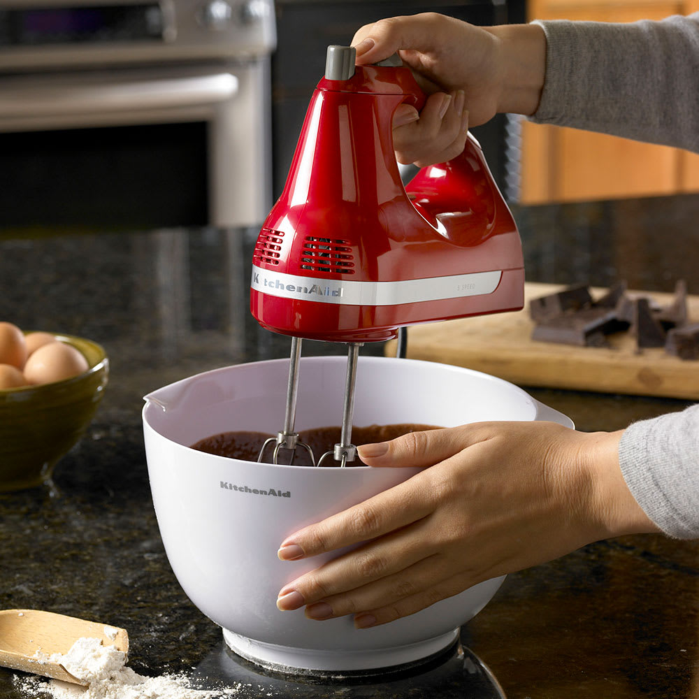 KitchenAid KHM5APER 5 Speed Ultra Power Hand Mixer, Empire Red