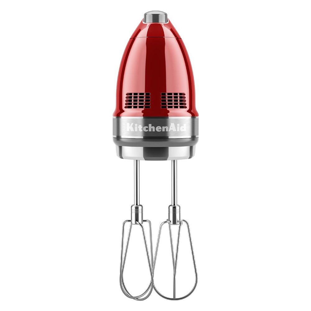 KitchenAid KHM926CA 9 Speed Hand Mixer w/ Exclusive Accessory Pack, Candy Apple Red