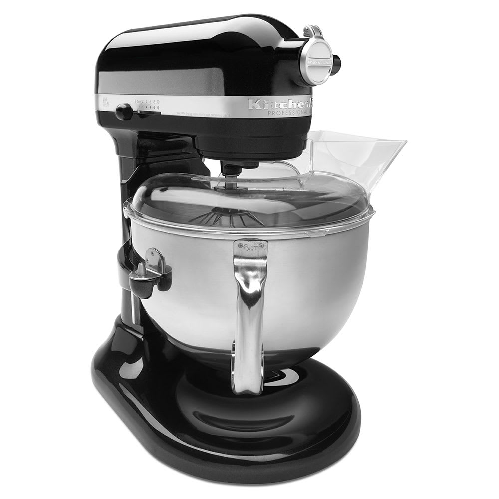 KitchenAid KP26M1XCV Professional 600 Series Mixer With Pouring Shield, 6 Qt, Caviar