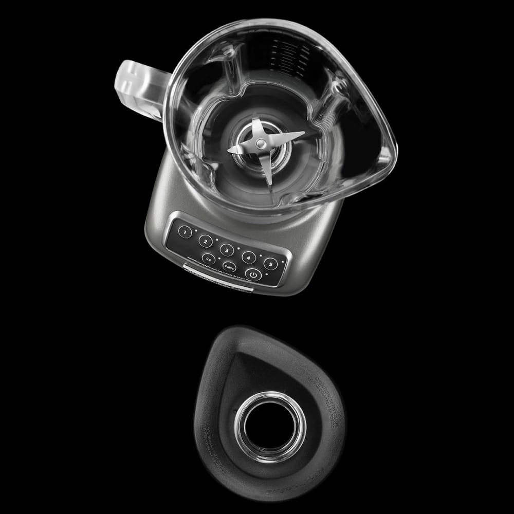 KitchenAid KSB1570 5 Speed Countertop Blender w/ 56 oz Pitcher, Silver