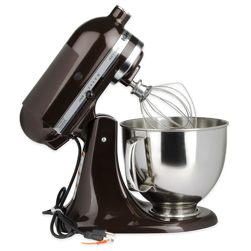KitchenAid KSM150PSAC 10 Speed Stand Mixer w/ 5 qt Stainless Bowl &  Accessories, Almond Cream