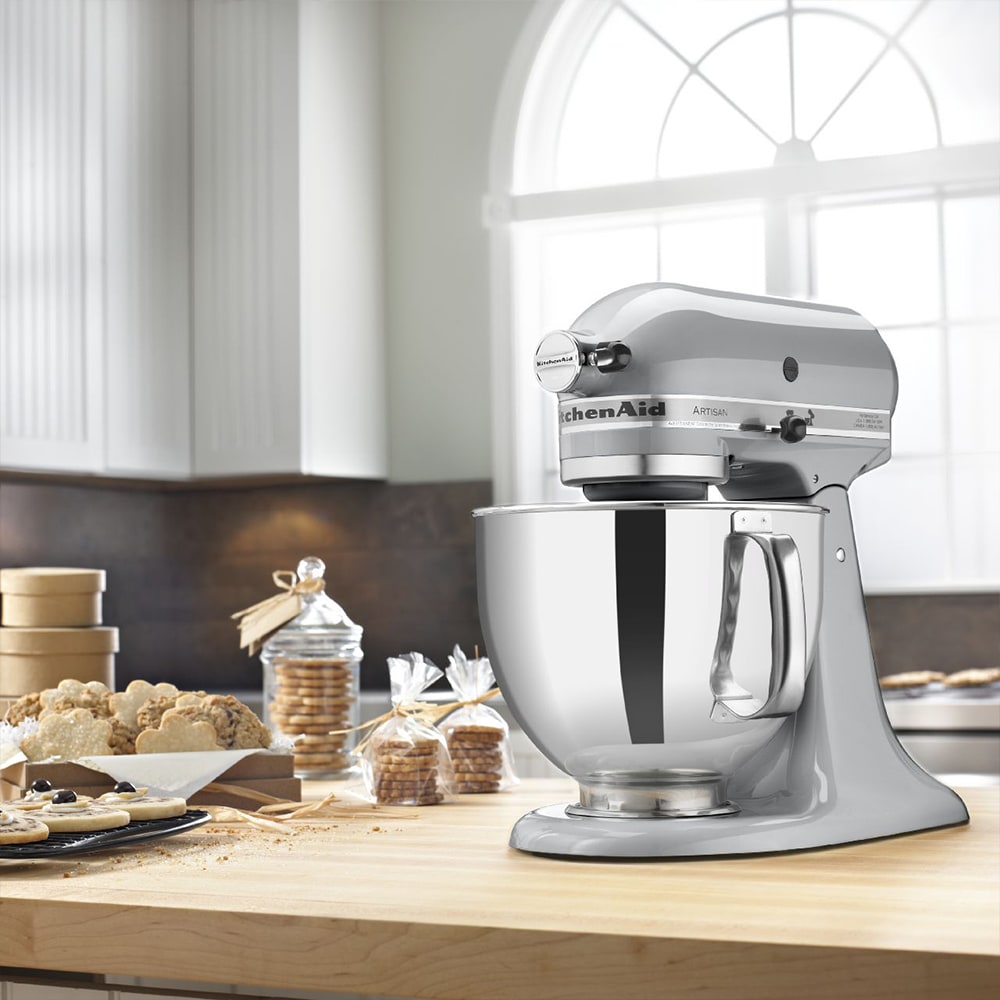 バーゲンで KitchenAid Stainless qt 5 w/ Mixer Stand Speed 10 KSM150PSMC その他