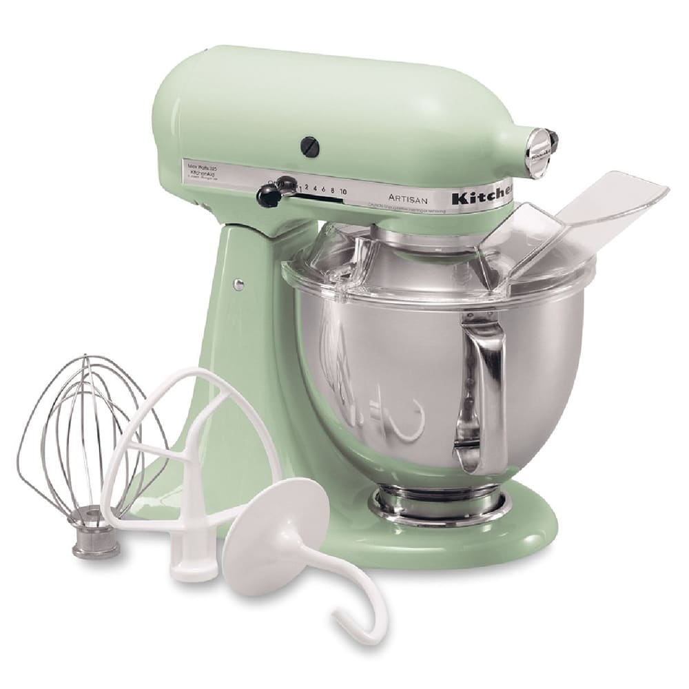 KitchenAid KSM150PSPT 10 Speed Stand Mixer w/ 5 qt Stainless Bowl &  Accessories, Pistachio Green