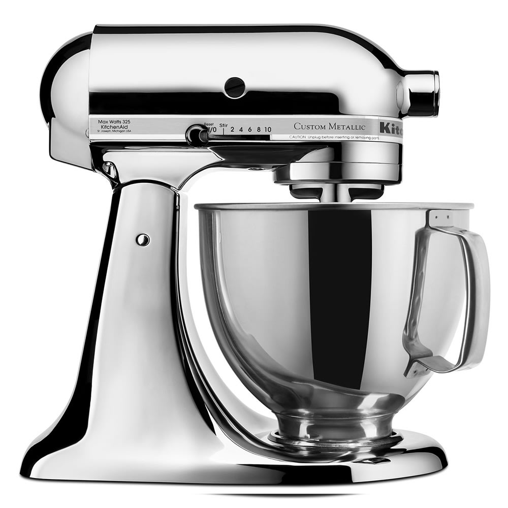 KitchenAid KSM152PSCR 10 Speed Stand Mixer w/ 5 qt Stainless Bowl &  Accessories, Chrome