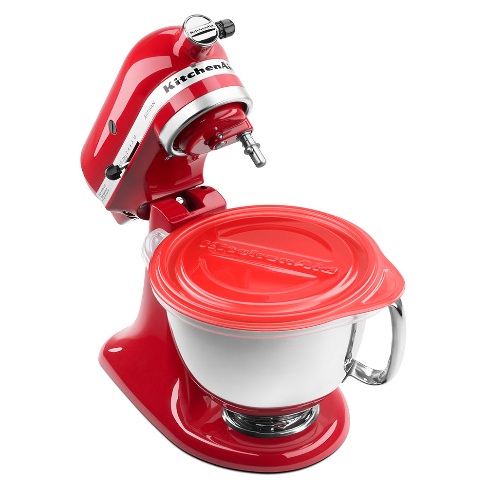 KitchenAid KSMBLT 5qt Bowl Liners for KitchenAid 4.55qt Stand Mixers, Red Lid