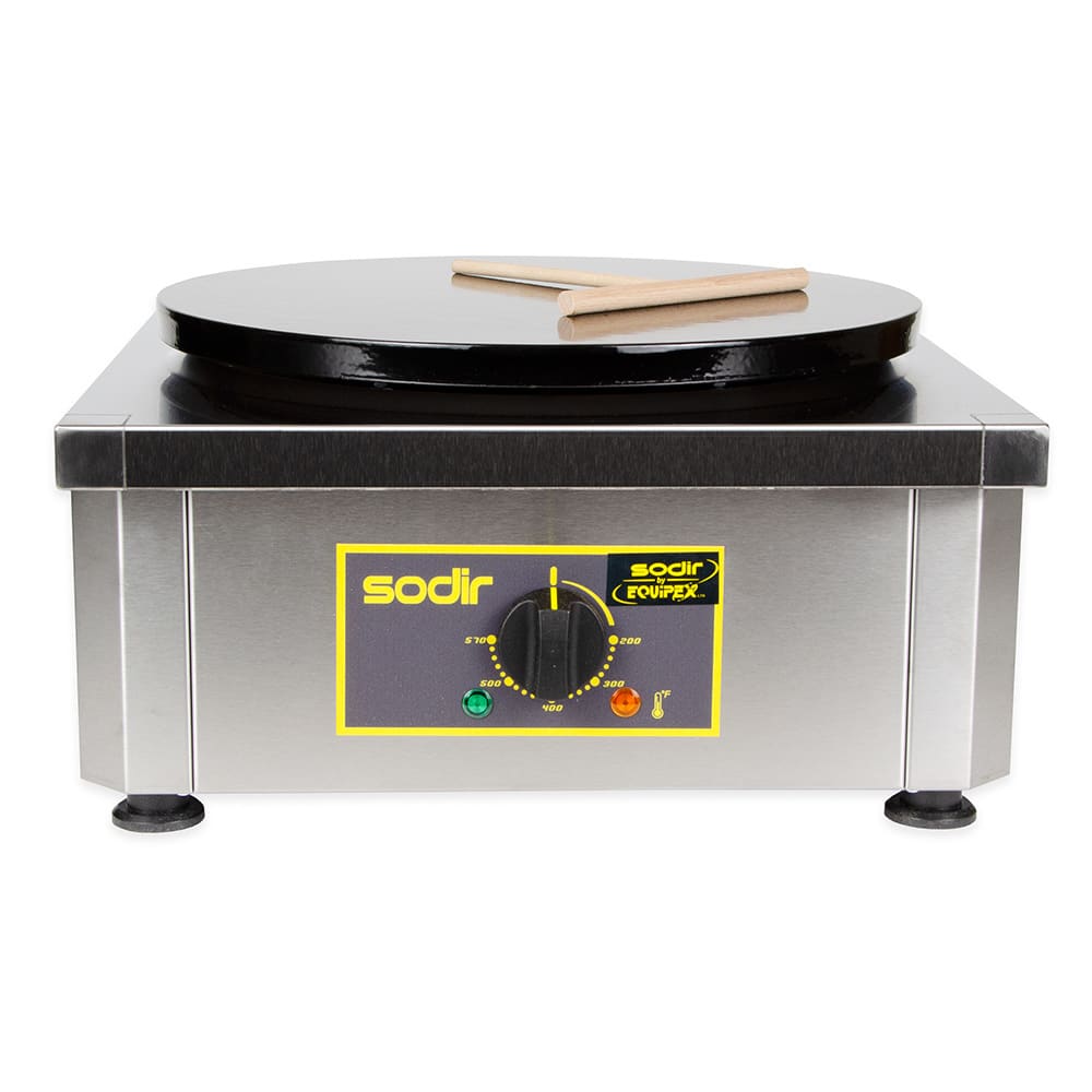 Equipex 400E 15 3/4" Single Crepe Maker w/ Cast Iron Plate, 240v/1ph