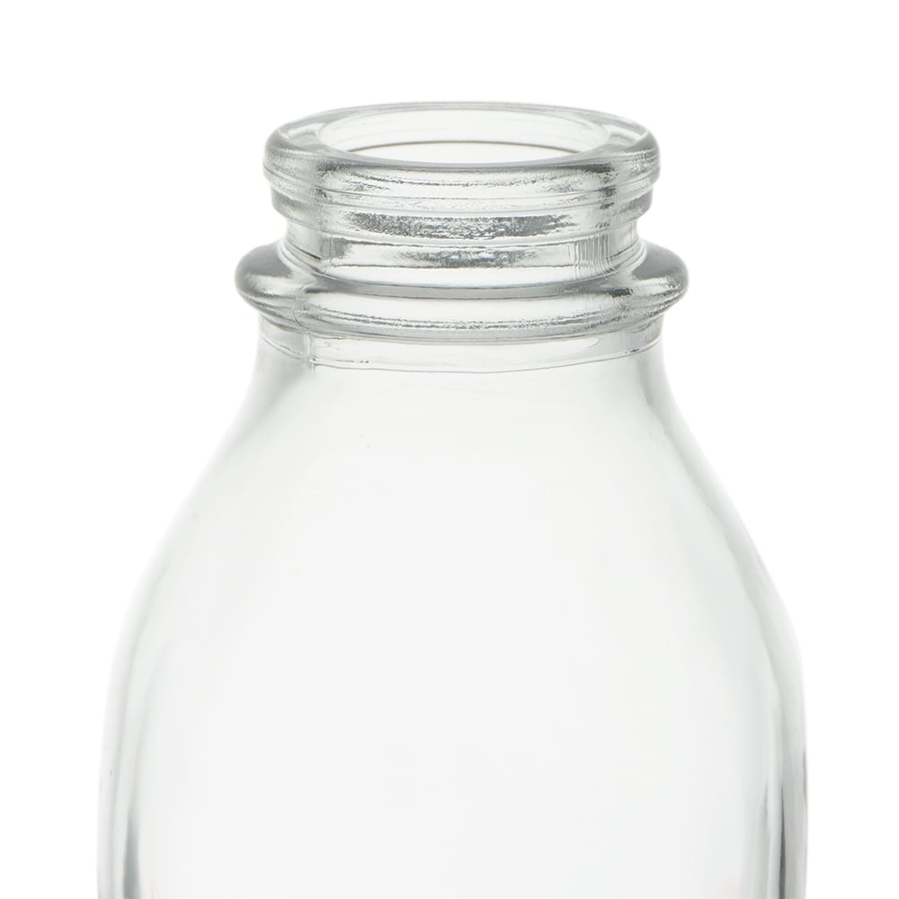 Libbey Glass Milk Bottle with Lid - 33.5 oz