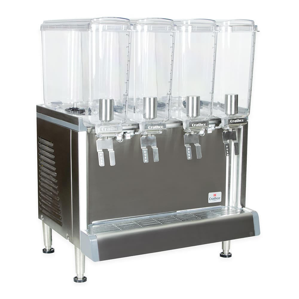 Crathco CS-1D-16 Simplicity Bubbler Series Single 4.75 Gallon Bowl Premix  Cold Beverage Dispenser with Agitation Function