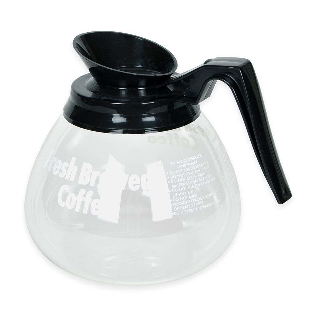 Bunn Glass Coffee Pot Decanter/Carafe, Regular, 12 cup Capacity, Black, Set  of 2