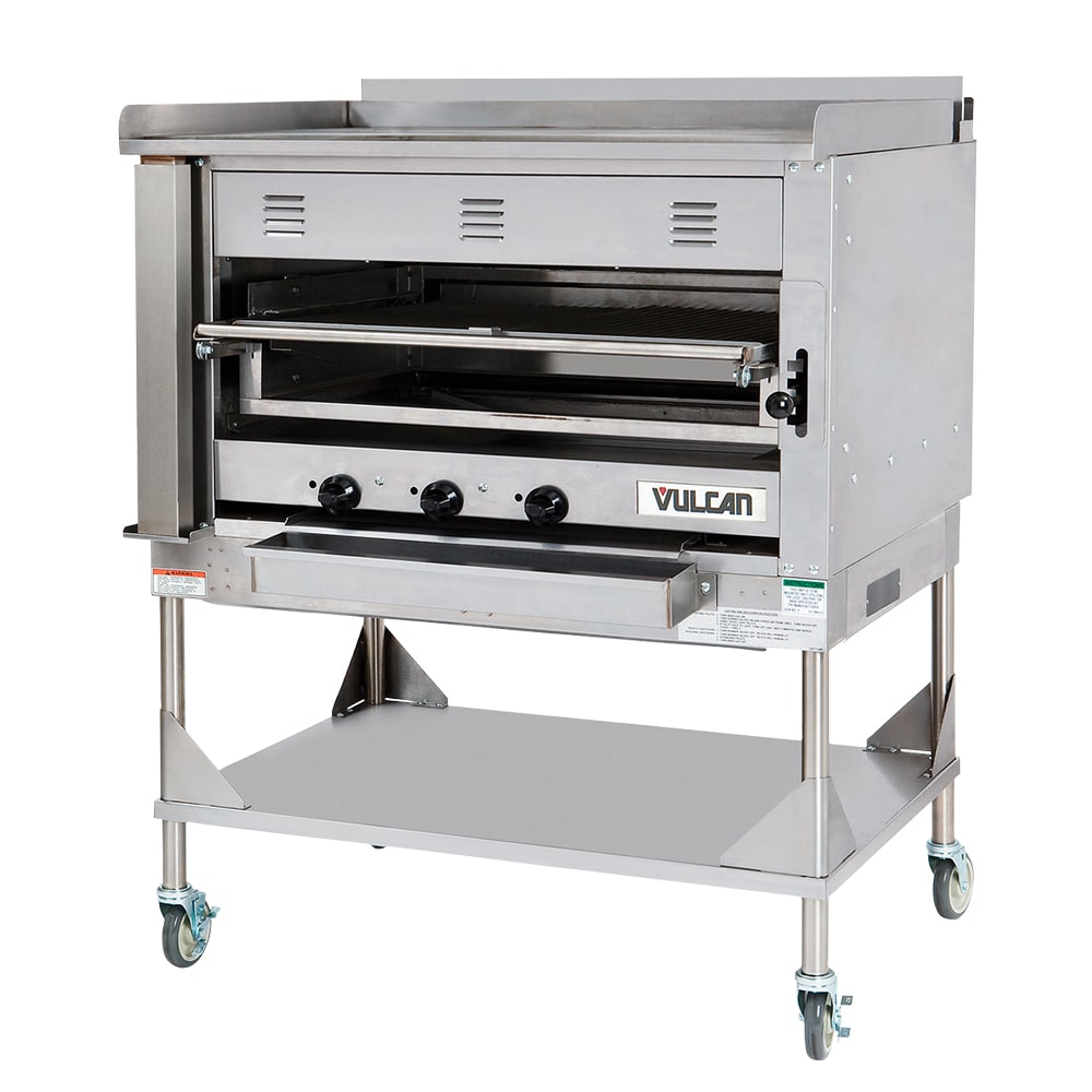 207-VST3BLP Liquid Propane Chophouse Broiler w/ Griddle Top, 100,000 BTU