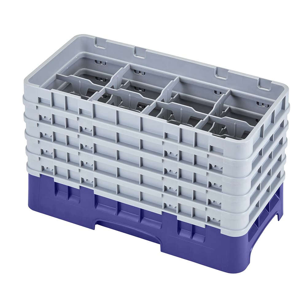 144-17HS958186 Camrack Glass Rack - (5)Extenders, 17 Compartment, Navy Blue