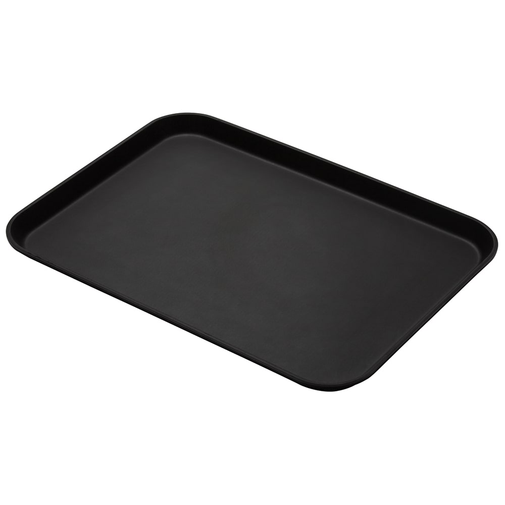 144-1826CT110 Rectangular Camtread Serving Tray - 17 13/16x25 11/16", Fiberglass, Black Sati...