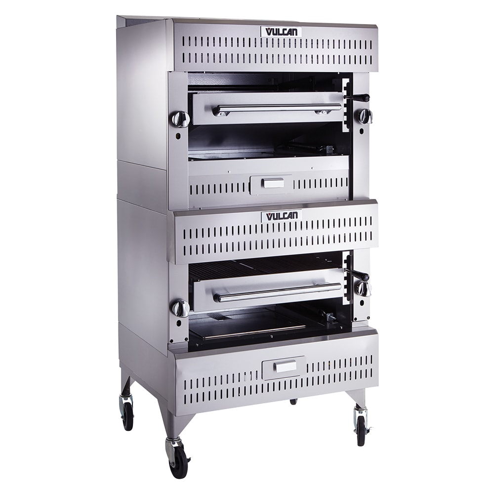 207-VBB2NG 36" Double Deck Broiler w/ (6) Burners, Natural Gas