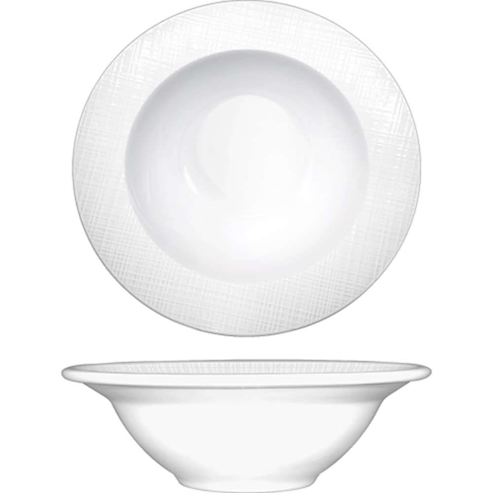 129-DR10 10 1/2 oz Round Dresden™ Grapefruit Bowl - Porcelain, Bright White