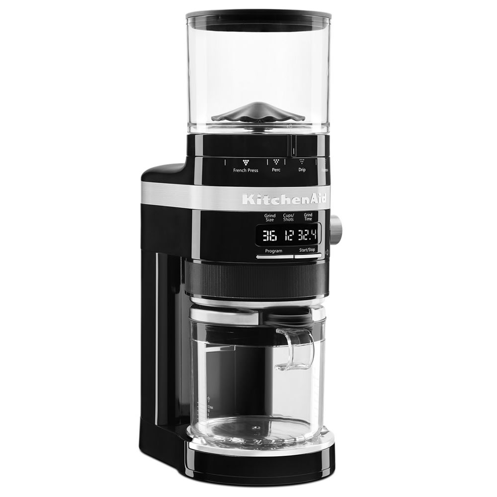 449-KCG8433OB 10 oz Burr Coffee Grinder w/ Dose Control - Onyx Black