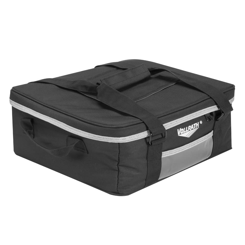 175-VSDB100 Insulated Snack Delivery Bag w/ Carrying Straps - 15"W x 15"D x 6"H, B...