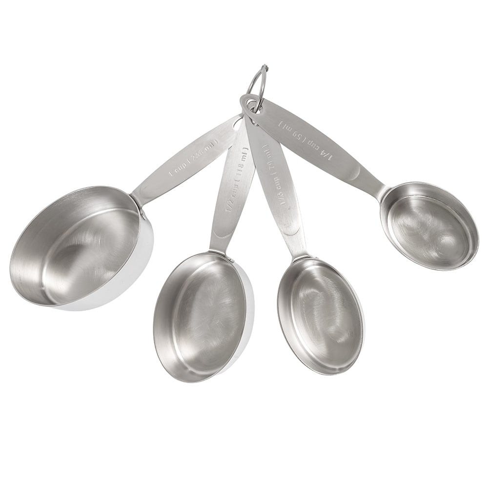 Cuisipro Silver Stainless Steel Measuring Cups and Spoon Set