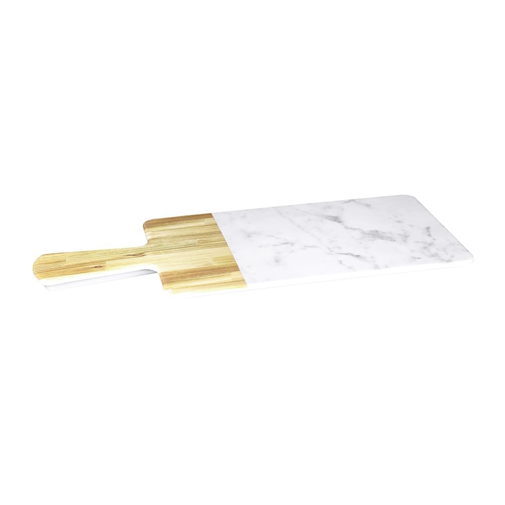 701-M127RCMAWC Rectangular Sierra Serving Board - 12" x 7", Melamine, Faux Alder Wood/C...
