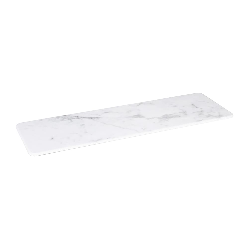701-M186RCMC Rectangular Sierra Serving Board - 18" x 6", Melamine, Faux Carrera Marble