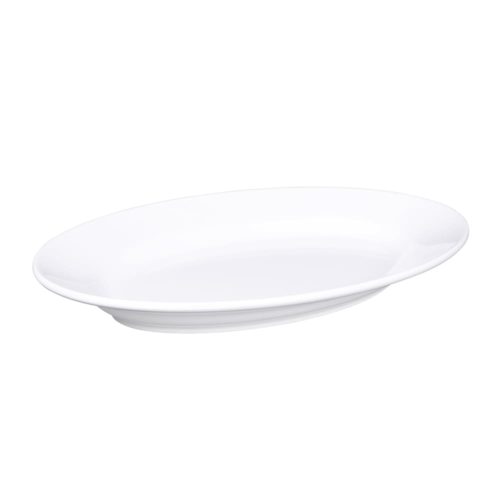 Elite Global Solutions D811OV-W Melamine Dinner Plate - 10 3/4" x 7 3/4", White