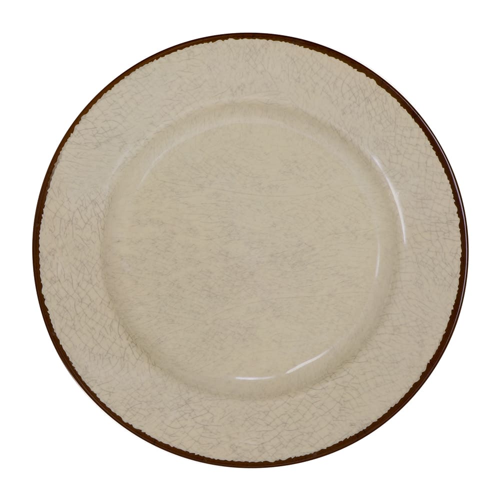 701-D1025MV 10 1/2" Round Melamine Dinner Plate, Vanilla