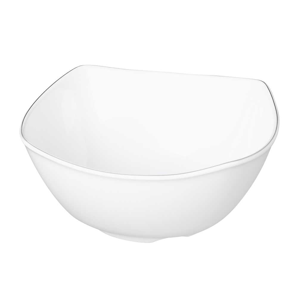 701-SB5075LW 40 oz Square Melamine Serving Bowl, White