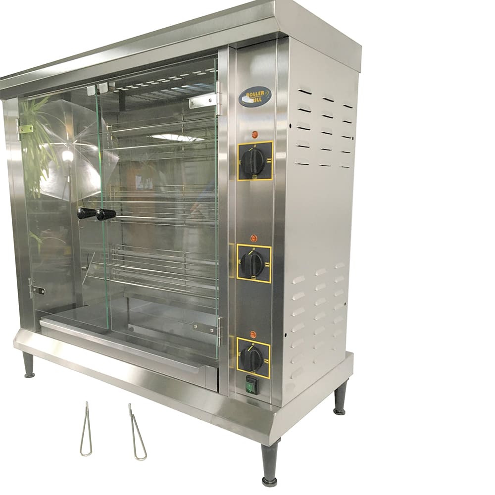 Equipex RBE12 Electric 3 Spit Commercial Rotisserie, 208v/3ph