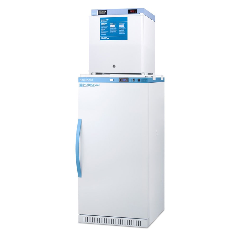 162-ARS8PVFS24LSTACK 9.4 cu ft Medical Refrigerator/Freezer Combo - White, 115v