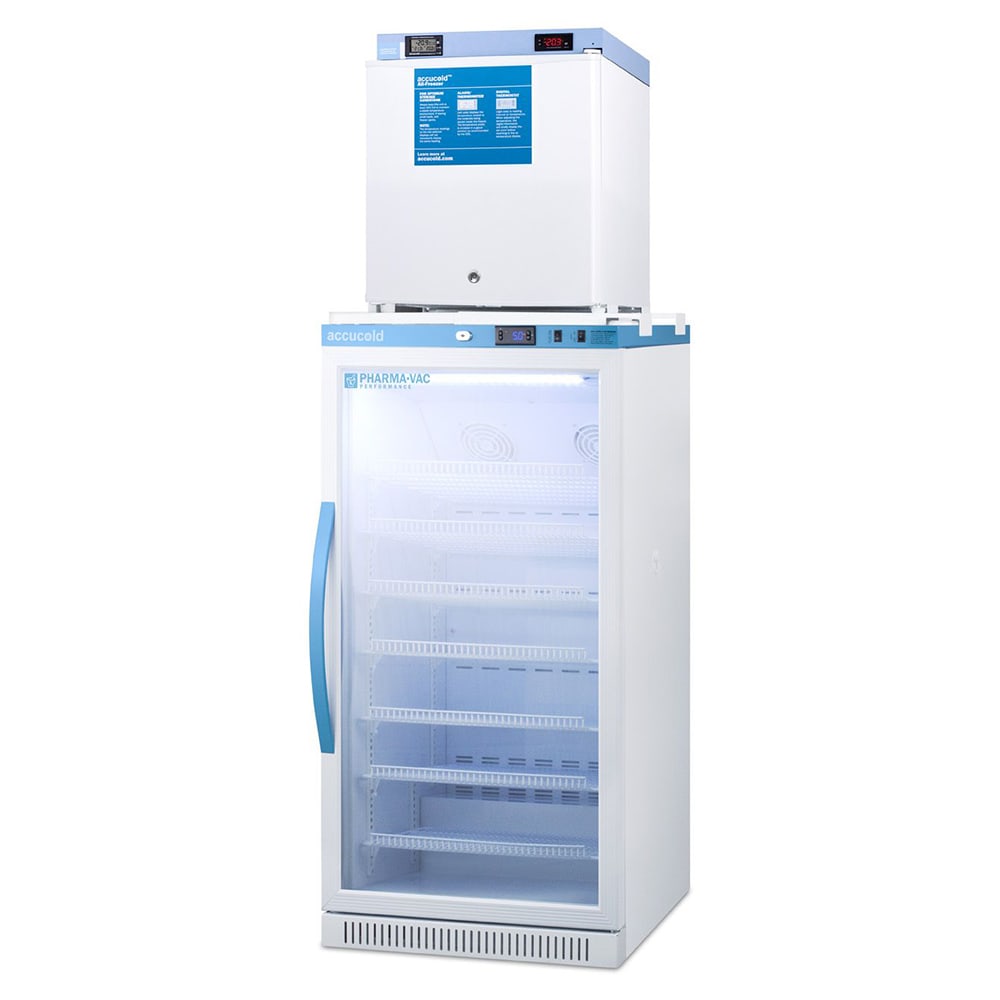 162-ARG8PVFS24LSTACK 9.4 cu ft Medical Refrigerator/Freezer Combo - White, 115v