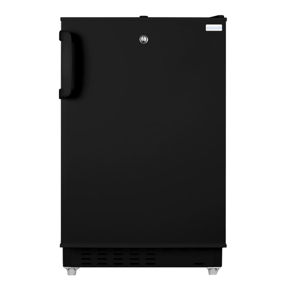 162-ALRF48B 2.68 cu ft Undercounter Refrigerator/Freezer w/ Solid Door - Black, 115v