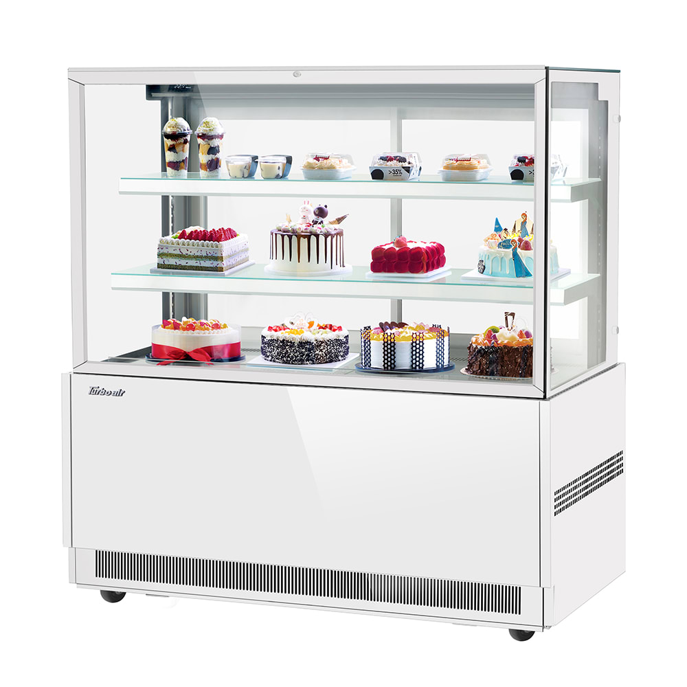 083-TBP6054FNW 59" Full Service Bakery Case w/ Straight Glass - (3) Levels, 115v
