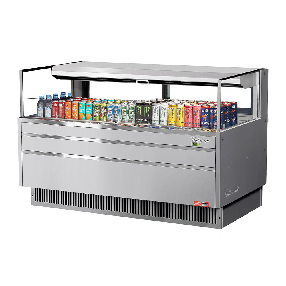 083-TOM60LUFDS1SN 58 3/4" Horizontal Open Air Cooler w/ (1) Level, 115v