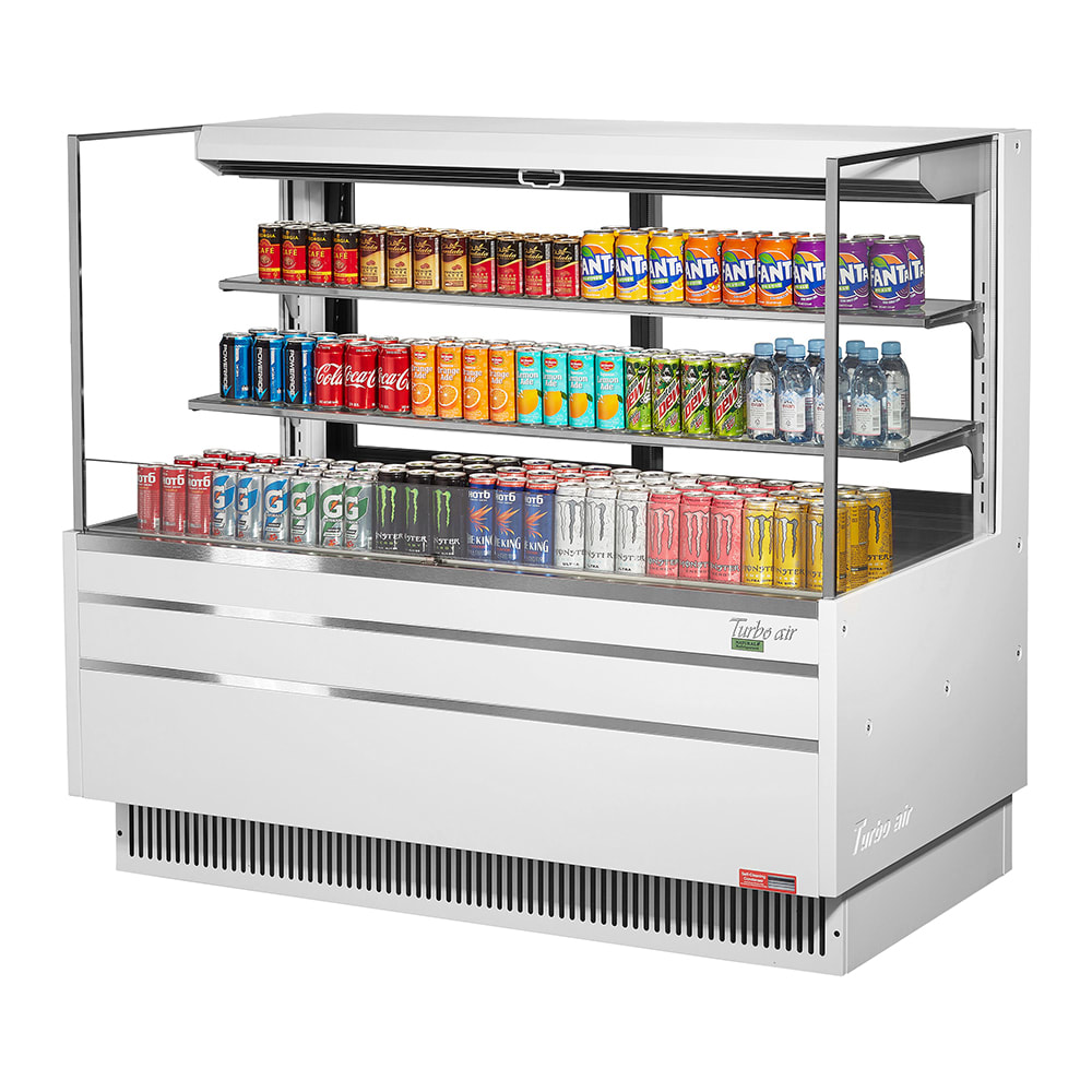 083-TOM60LUFDW3SN 58 3/4" Horizontal Open Air Cooler w/ (3) Levels, 115v