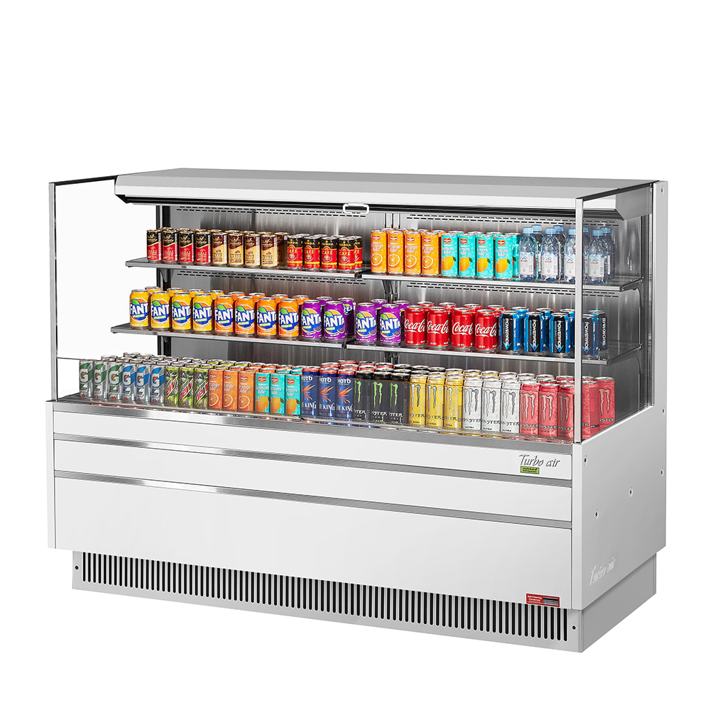 083-TOM72LUFW3SN 70 3/4" Horizontal Open Air Cooler w/ (3) Levels, 220v/1ph