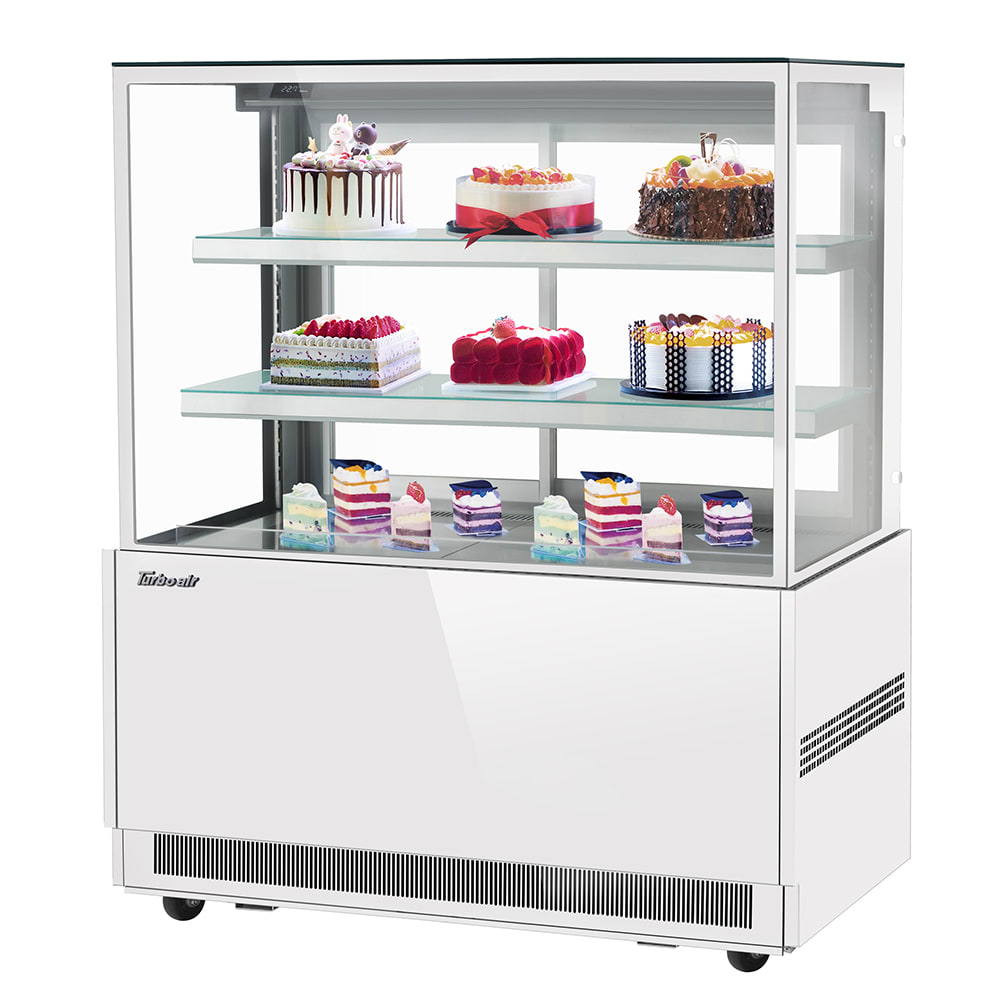 083-TBP4854NNW 47 1/4" Full Service Bakery Case w/ Straight Glass - (3) Levels, 115v