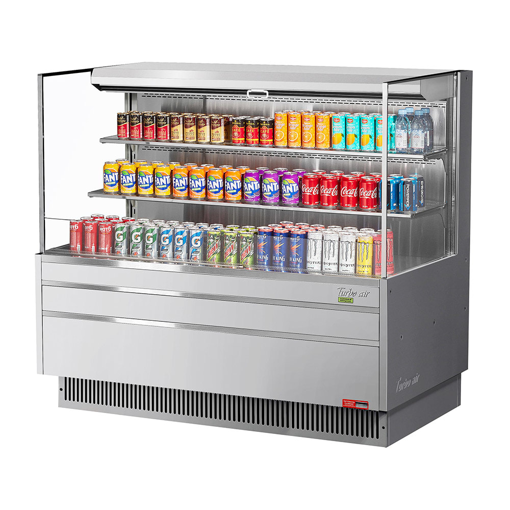 083-TOM60LUFS3SN 58 3/4" Horizontal Open Air Cooler w/ (3) Levels, 115v